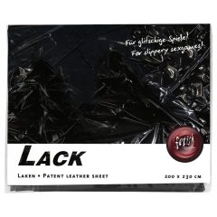 Lakk lepedő - 200x230cm (fekete)