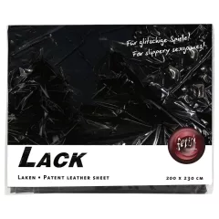 Lakk lepedő - 200x230cm (fekete)