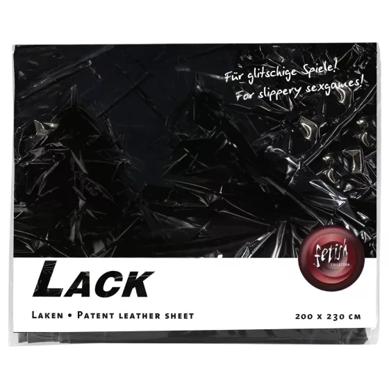 Lakk lepedő - 200x230cm (fekete)
