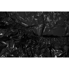 Lakk lepedő - gumis - 220x220cm (fekete)