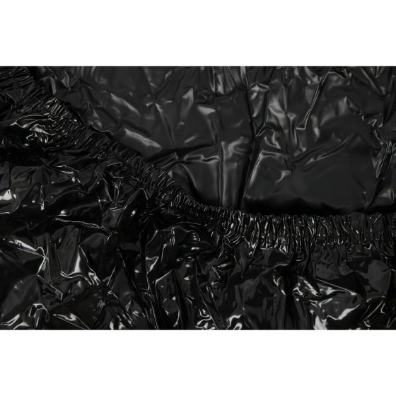 Lakk lepedő - gumis - 220x220cm (fekete)