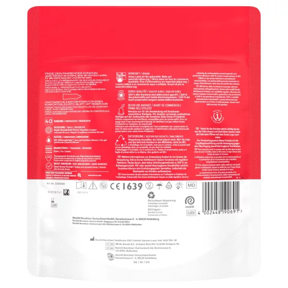 Durex - extra vékony óvszer (40db)