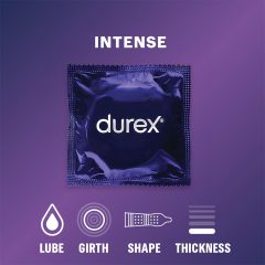 Durex Intense - bordázott és pontozott óvszer (10db) -