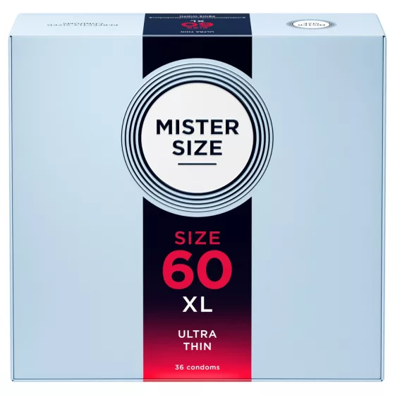 Mister Size vékony óvszer - 60 mm (36 db)