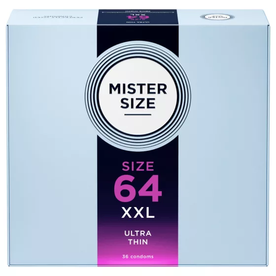 Mister Size vékony óvszer - 64 mm (36 db)