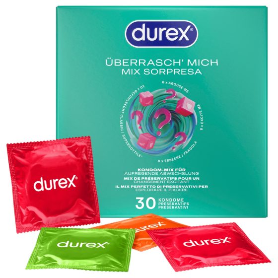 Durex - ízesített óvszer csomag (30db)
