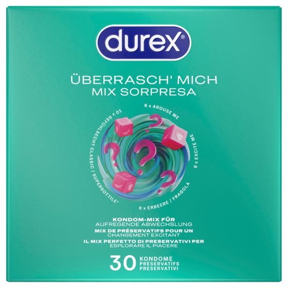 Durex - ízesített óvszer csomag (30db)