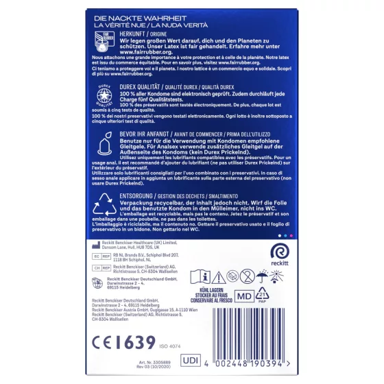 Durex Intense - Orgasmic óvszer (22db)