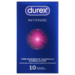   Durex Intense Orgasmic - bordás, pontozott stimuláló óvszer (10 db)