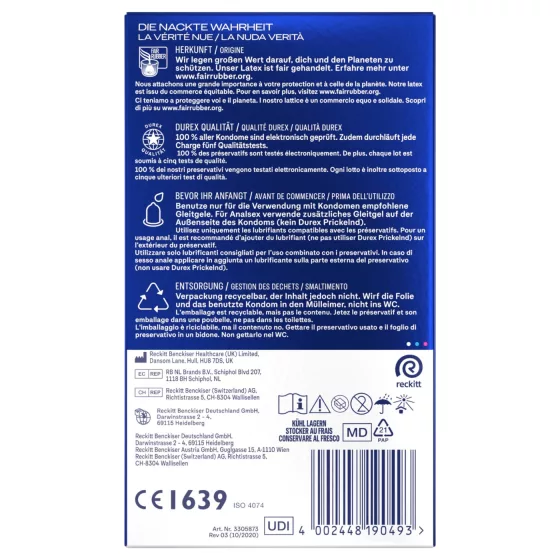 Durex Intense - Orgasmic óvszer (10db)