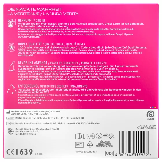 Durex - Pleasure Me óvszer (40db)