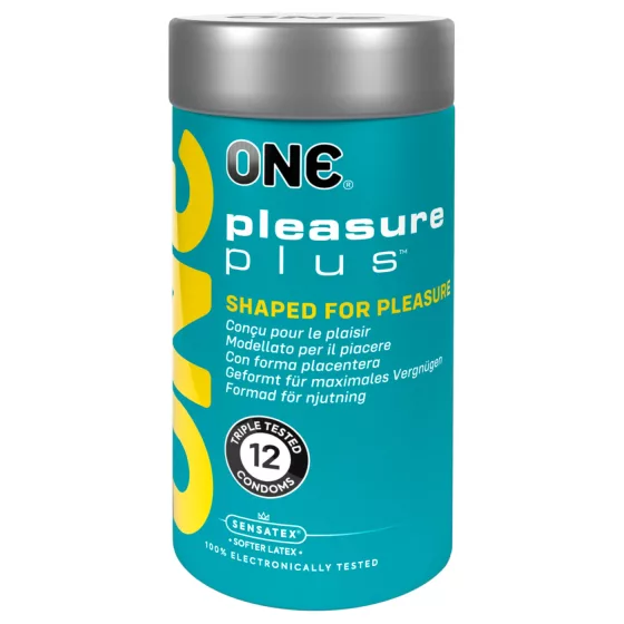 ONE Pleasure Plus - belső bordázatú óvszer (12 db)
