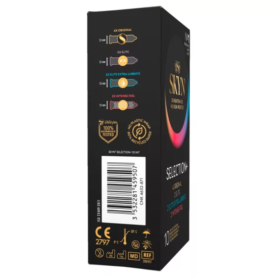 SKYN Selection+ - latexmentes óvszer válogatás (10 db)