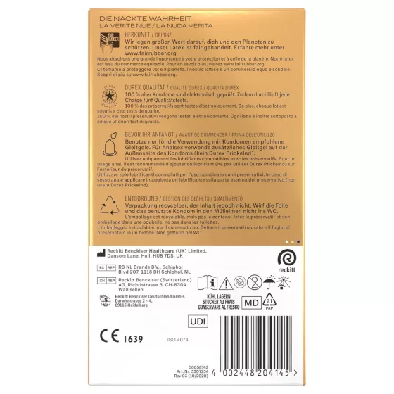 Durex Hautnah - extra vékony óvszer (10db)