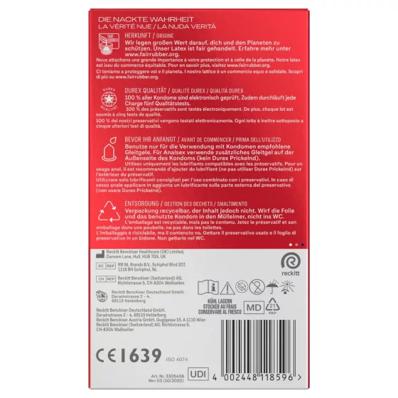 Durex - Slim óvszer (10db)