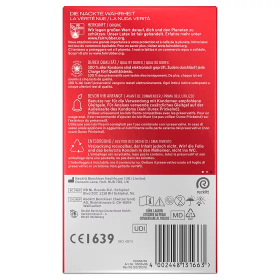 Durex - ultra vékony óvszer (10db)