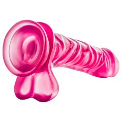 B Yours - herés dildó - 20cm (pink)