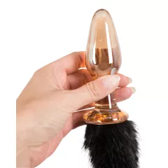 You2Toys - üveg anál plug cicafarokkal