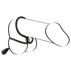 Bad Kitty - szilikon here- és péniszgyűrű (fekete)