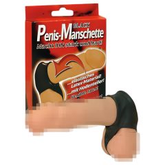 You2Toys - Latex pénisz- és here mandzsetta - fekete
