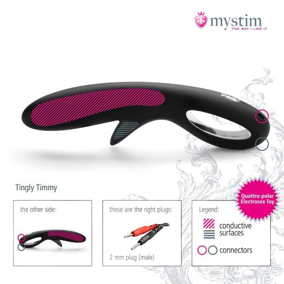 / mystim Tingly Timmy - szilikon elektro dildó