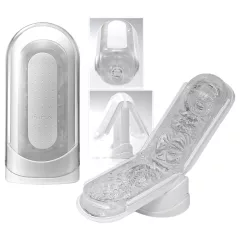 TENGA Flip Zero - szuper-maszturbátor férfiaknak (fehér)