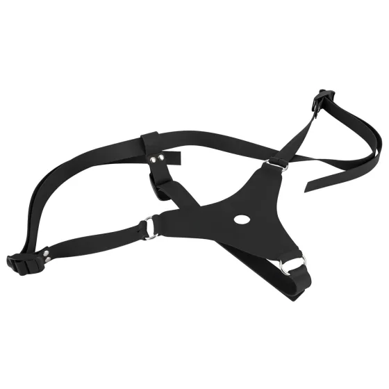 You2Toys - Silicone Strap-On - felcsatolható dildó (fekete)