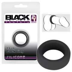 Black Velvets - vastagfalú péniszgyűrű (2,6cm) - fekete