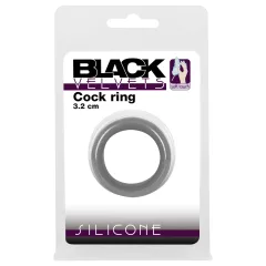 Black Velvets - vastagfalú péniszgyűrű (3,2cm) - fekete
