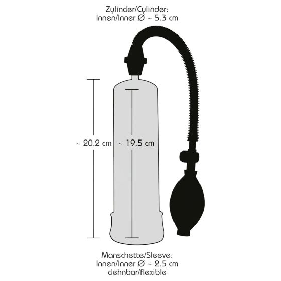 Bang Bang péniszpumpa - fekete