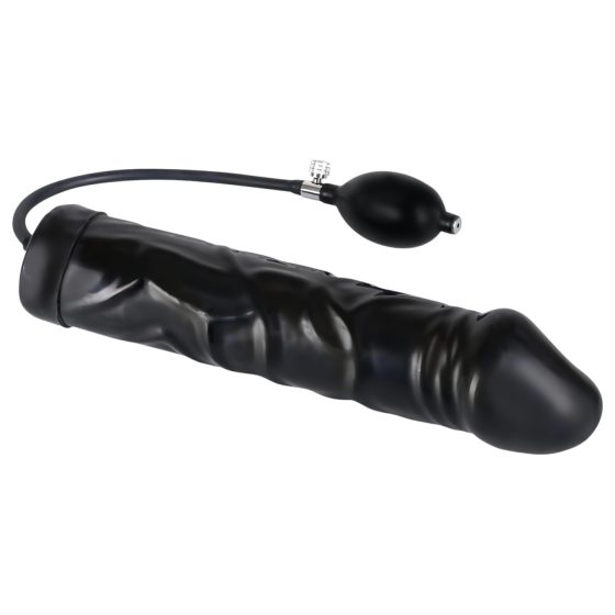 You2Toys - latex, pumpálható análtágító - nagy (fekete)