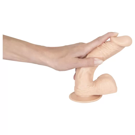 Európai szerető - herés dildó - közepes (natúr)