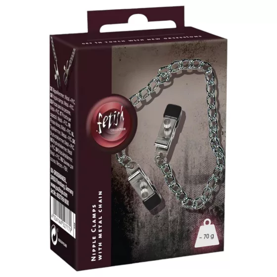 Láncos, állítható csipesz