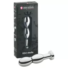 mystim O(h!)-thello - elektro, gömbös anál plug (ezüst)