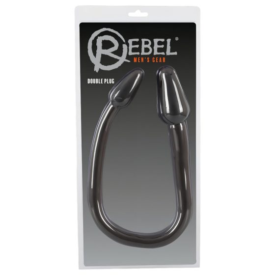 Rebel Double Plug - dupla kúp anál plug (fekete)