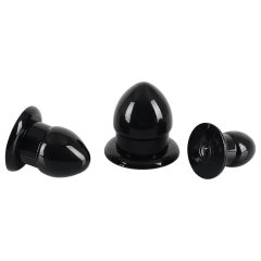   You2Toys - Stretching Plug Kit - anál plug szett - 3db (fekete)