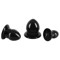   You2Toys - Stretching Plug Kit - anál plug szett - 3 db (fekete)