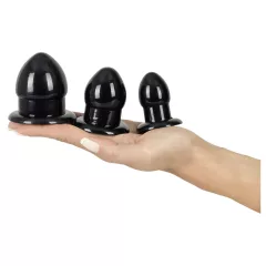  You2Toys - Stretching Plug Kit - anál plug szett - 3 db (fekete)
