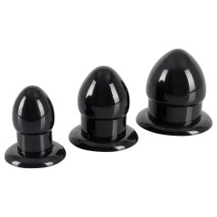   You2Toys - Stretching Plug Kit - anál plug szett - 3db (fekete)