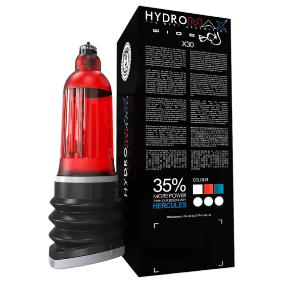 Bathmate Hydromax 7 Wide - hidro péniszpumpa (piros)