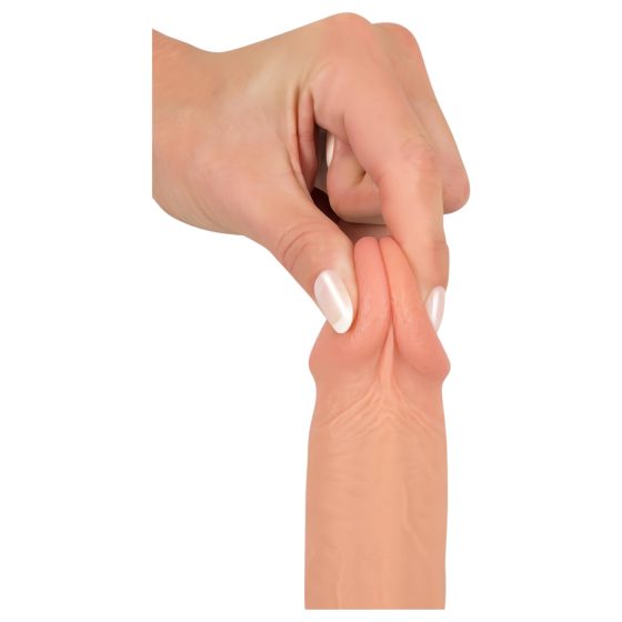 realistixxx - tapadókorongos élethű dildó (22cm) - natúr