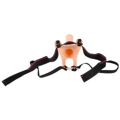   You2Toys - Strap-on M - felcsatolható, üreges dildó - natúr