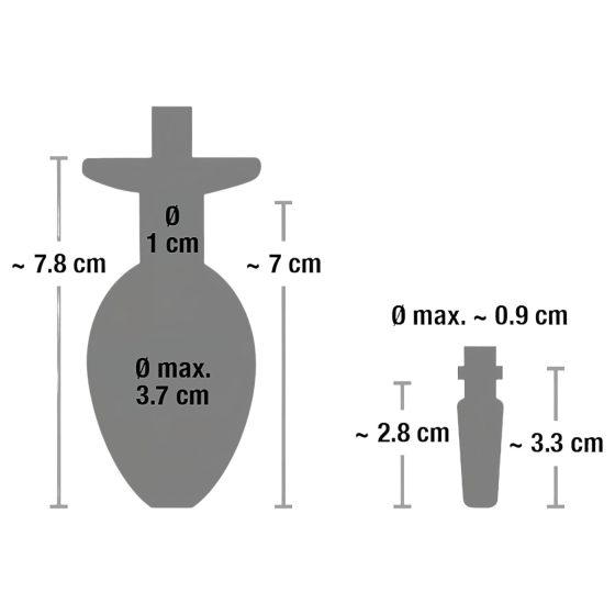 Piss to Ass Plug - üreges anál plug húgycső tágítóval
