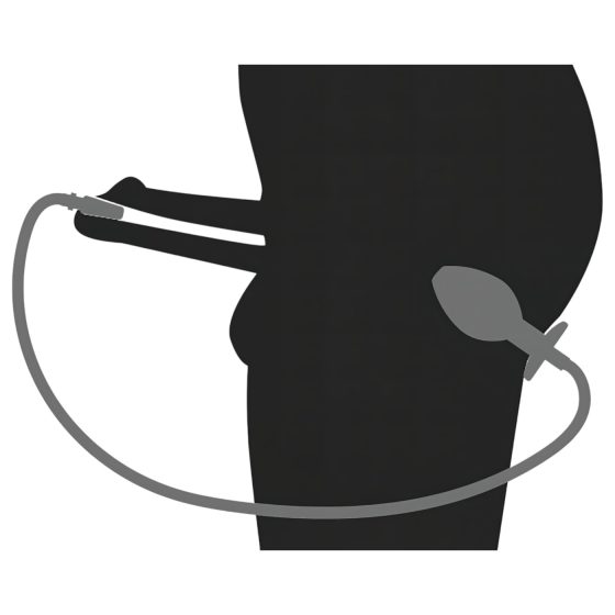 Piss to Ass Plug - üreges anál plug húgycső tágítóval