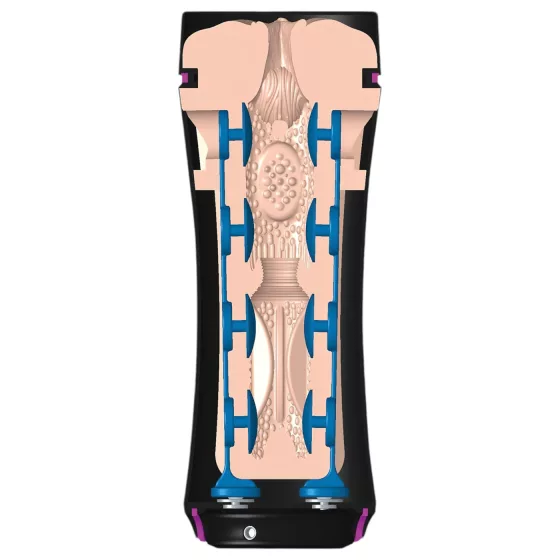 mystim Opus E Vagina - elektro művagina (natúr-fekete)