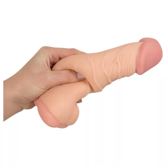 Nature Skin - 2in1 műpopsi maszturbátor és péniszköpeny (testszínű)