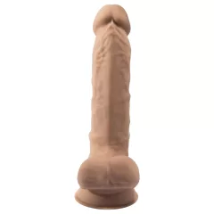 Silexd 7 - tapadókorongos dildó - 17,5 cm (testszínű)
