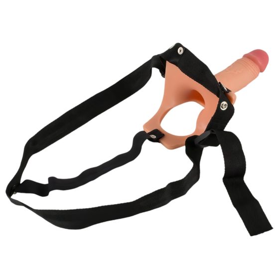 Realistixxx Strap-on - felcsatolható, üreges dildó (natúr)