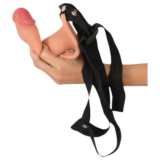 Realistixxx Strap-on - felcsatolható, üreges dildó (natúr)