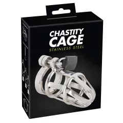   You2Toys Chastity Cage - fém péniszketrec lakattal, férfi erényöv